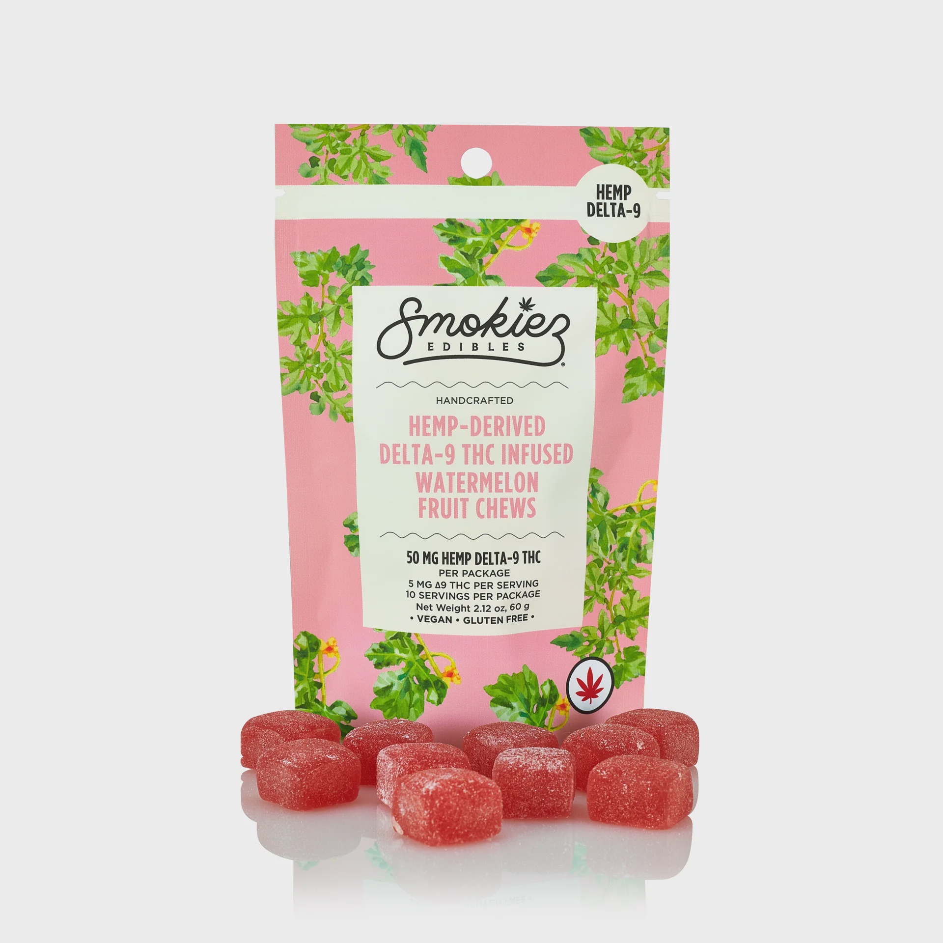 Smokiez 50 MG Gummies (10 Pieces Per Package) / Watermelon 10pk Hemp Delta-9 50MG